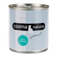 Výhodné balenie Cosma Nature 12 x 280 g - tuniak a krevety