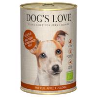 Výhodné balenie Dog´s Love Bio 12 x 400 g - bio hovädzie