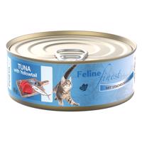 Výhodné balenie Feline Finest 24 x 85 g - tuniak s makrelou