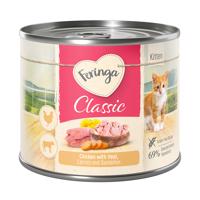 Výhodné balenie Feringa Kitten 12 x 200 g - kuracie a teľacie mäso