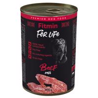 Výhodné balenie Fitmin Dog For Life 12 x 400 g - hovädzie