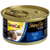 Výhodné balenie GimCat ShinyCat Jelly 12 x 70 g - tuniak