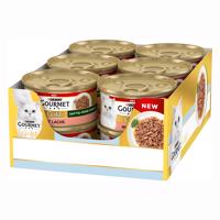 Výhodné balenie Gourmet Gold jemné šťavnaté plátky 24 x 85 g - losos