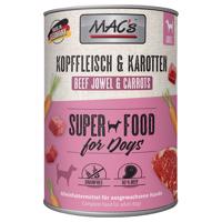 Výhodné balenie MAC's Adult Superfood 12 x 400 g - mäso z hlavy & mrkva