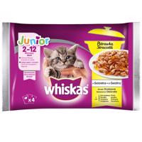 Výhodné balenie Multipack Whiskas Junior kapsičky 24 x 85 g - hydinový výber v želé