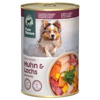 Výhodné balenie Pure Nature Adult 12 x 400 g - kuracie a losos