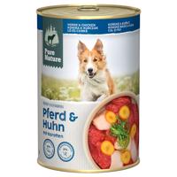 Výhodné balenie Pure Nature Adult 24 x 400 g - konské a kuracie