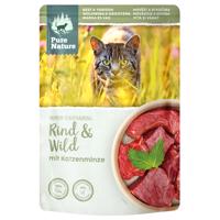 Výhodné balenie Pure Nature Feline 24 x 85 g - hovädzie a zverina