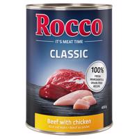 Výhodné balenie Rocco Classic 12 x 400 g - hovädzie s kuracím