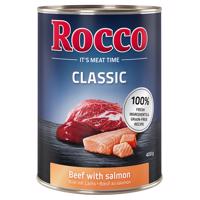 Výhodné balenie Rocco Classic 12 x 400 g - hovädzie s lososom