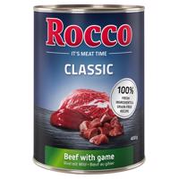 Výhodné balenie Rocco Classic 12 x 400 g - hovädzie so zverinou