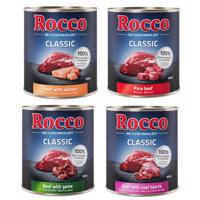 Výhodné balenie Rocco Classic 24 x 800 g - hovädzie - mix 3