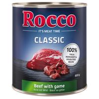 Výhodné balenie Rocco Classic 24 x 800 g - hovädzie so zverinou