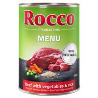 Výhodné balenie Rocco Menu 24 x 400 g - hovädzie, zelenina & ryža