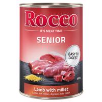 Výhodné balenie Rocco Senior 24  x 400 g - jahňacie a proso