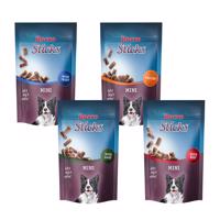 Výhodné balenie Rocco Sticks Mini - adult mix 4 x 100 g (1 x hovädzie / hydinové / pstruh / divina)