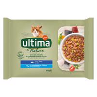 Výhodné balenie Ultima Cat Nature 12 x 85 g - tuniak a morské ryby