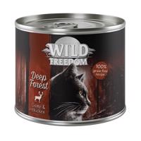 Výhodné balenie Wild Freedom Adult 12 x 200 g - Deep Forest - zverina & kuracie