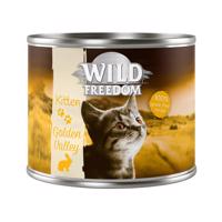 Výhodné balenie Wild Freedom Kitten 12 x 200 g  - Golden Valley - králik a kuracie