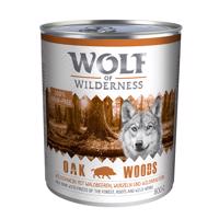 Výhodné balenie Wolf of Wilderness Adult 12 x 800 g - Oak Woods - kančie