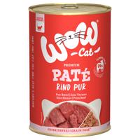 Výhodné balenie WOW Cat Adult 12 x 400 g - hovädzie