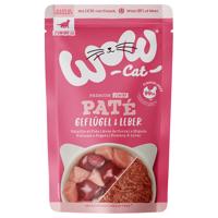 Výhodné balenie WOW Cat Junior 24 x 125 g - hydinové mäso a pečeň