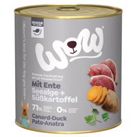 Výhodné balenie WOW Senior 12 x 800 g - kačacie