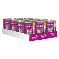 Whiskas 1+ konzervy 12 x 400 g - 1+ kuracie v želé