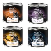 Wild Freedom, 6 x 200 g, 5 + 1 zadarmo! - Adult Sterilised miešané balenie (2x kuracie, 2x kuracie a treska, 1x kuracie a králičie, 1x kuracie a kačacie))(6 x 200 g)