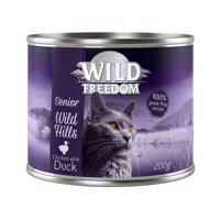 Wild Freedom, 6 x 200 g, 5 + 1 zadarmo! - Wild Hills Senior kačacie a kuracie (6 x 200 g)