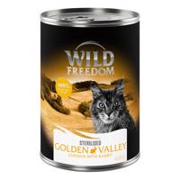 Wild Freedom Adult Sterilised 6 x  400 g – bez obilnín - Golden Valley Sterilised – králičie a kuracie