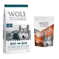 Wolf of Wilderness granule 12 kg + snack 180g zadarmo! - Adult Deep Seas so sleďom - bez obilnín + Wide Acres Chicken 180g