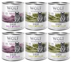 Wolf of Wilderness konzervy, 24 x 800 g - 10 % zľava - 4x jahňacie a kuracie, 2x kačacie a teľacie