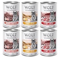 Wolf of Wilderness miešané balenia - 10% zľava - Senior (6 x 400 g) - s množstvom čerstvej hydiny