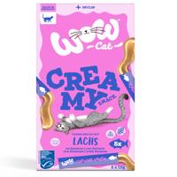 Wow Cat Creamy Snack 5 x 15 g - losos