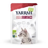 Yarrah Bio filety v omáčke 14 x 85 g - s Bio hovädzím